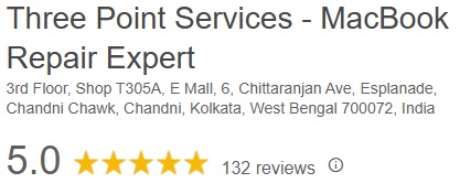 three point services reviews. macbook repair expert in kolkata.